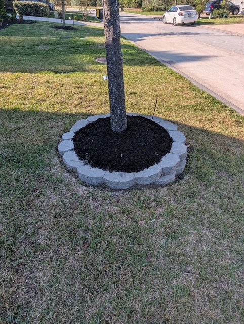 Flowerbed and exterior detail work